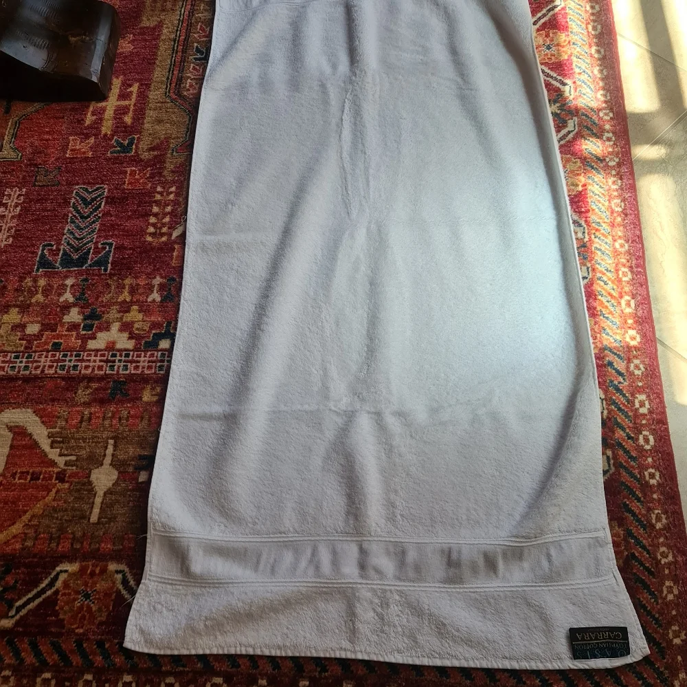 Eguptian Cotton Carrara Oasis Made in Italy White Luxury Plush Towels Set/3